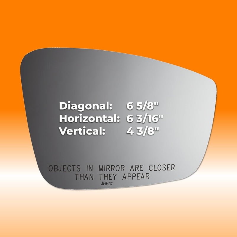 Burco 5437 Convex Passenger Side Power Replacement Mirror Glass (Mount Not Included) Compatible with VOLKSWAGEN BEETLE (2012 2013 2014 2015 2016 2017) VOLKSWAGEN JETTA (2011 2012 2013 2014 2015) - Image 4